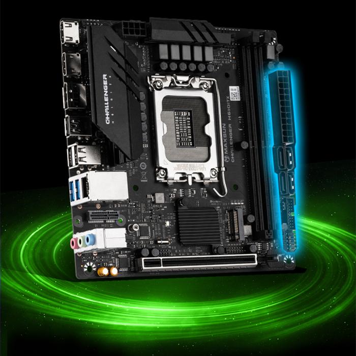 MAXSUN MS-Challenger H610 ITX Computer Motherboard Supports Intel