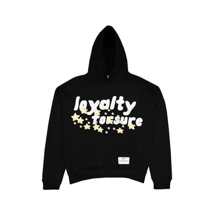 LOYALTY HOODIE "POPIN STARS BLACK LOYALTY" (UNISEX)