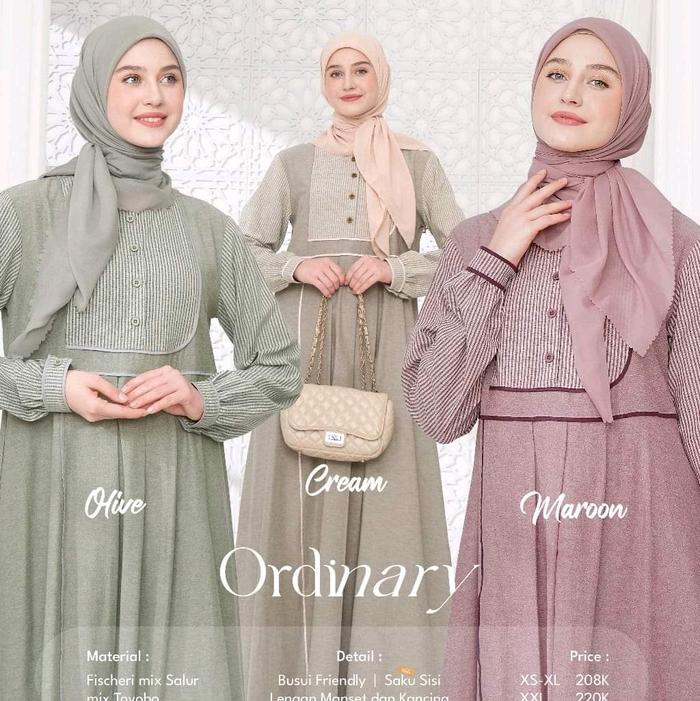 Gamis Muslimah Terbaru by Nibras Ron 019 untuk Wanita - Syari