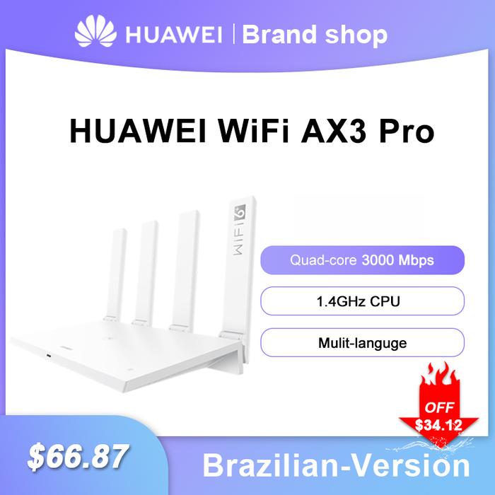 Huawei WiFi AX3 Pro - Router Nirkabel Gigabit 3000Mbps Putih