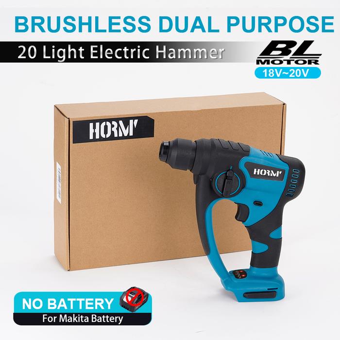 Brushless Cordless Hammer Drill Demolition Hammer Power Tool Multifunctional Electric Drill Rotary F