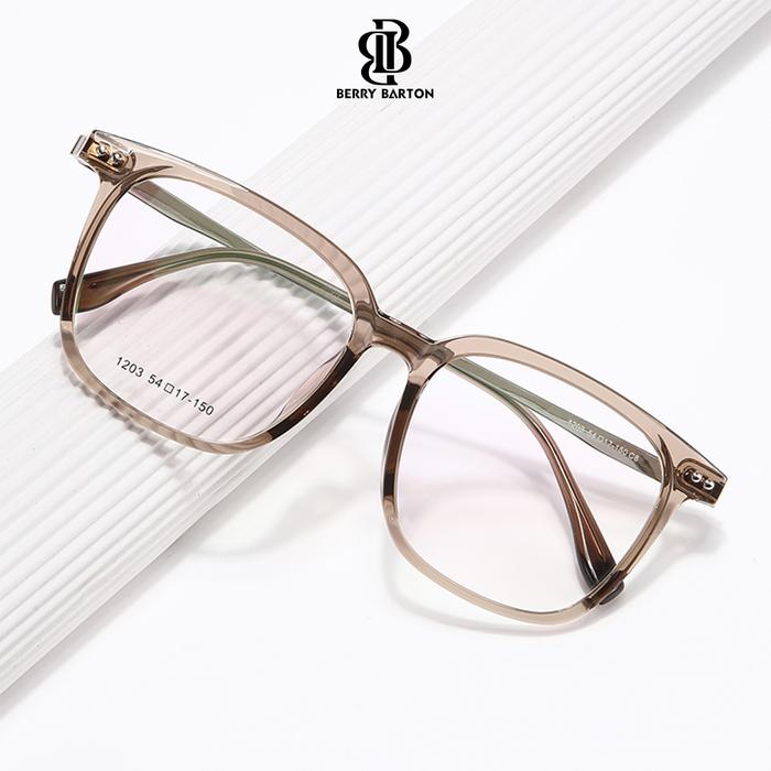 Kacamata Frame Kotak TR Lentur Anti Radiasi Blueray Photocromic Berrybarton 1203