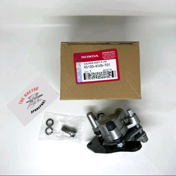 Kaliper Cakram Depan (KVB/KZR) + Kampas Rem Buat Motor Vario 110 CBS, Vario 125, Beat Pop, Beat Fi,