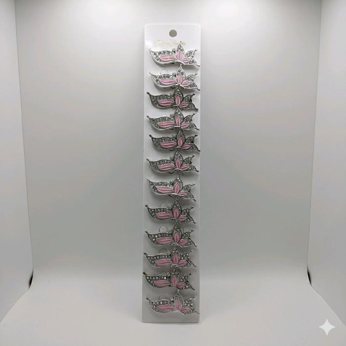 Bros Dagu Mini 12pcs/1 Lusin Bros Cantik Mewah Kerudung Fashion Wanita Elegant Clips Hijab Terbaru