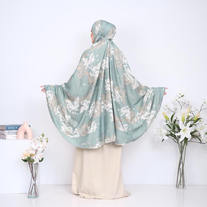 Qaireen Prayerset 2 In 1/Mukena 2 In 1 Bahan Silk Motif/Prayerset/Mukena Lebaran/Mukena Hari Raya/Te