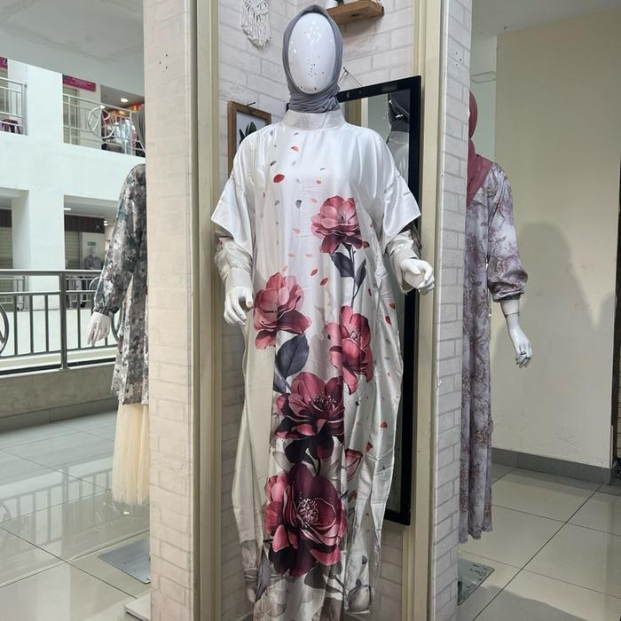 Gina Kaftan Gamis kaftan kaftan motif bunga