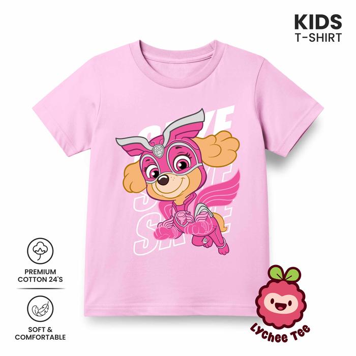 Kaos Tshirt Baju Atasan Anak Paw Patrol Mighty Pups Skye