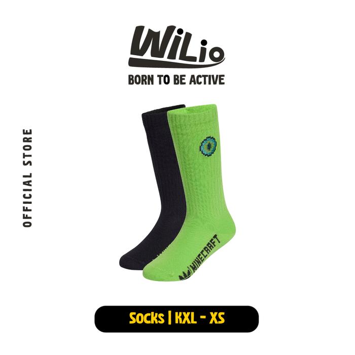 ADIDAS Minecraft Crew Socks K4857 - Kaos Kaki (Hitam)
