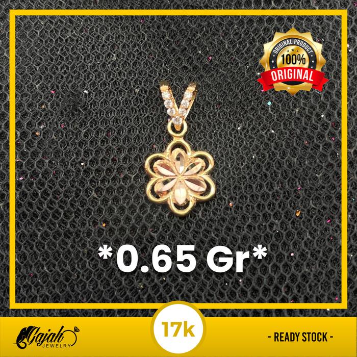 Liontin Emas 17K - Toko Emas Gajah - 0.65 Gram 2687