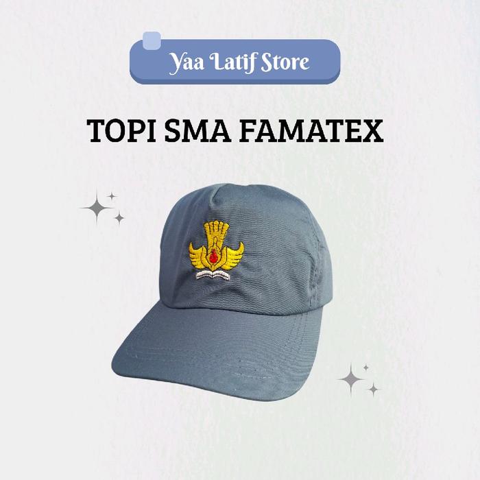 Topi Sma Topi SMA Famatex Topi Sma Abu Polos Topi Sekolah Sma Topi Sekolah