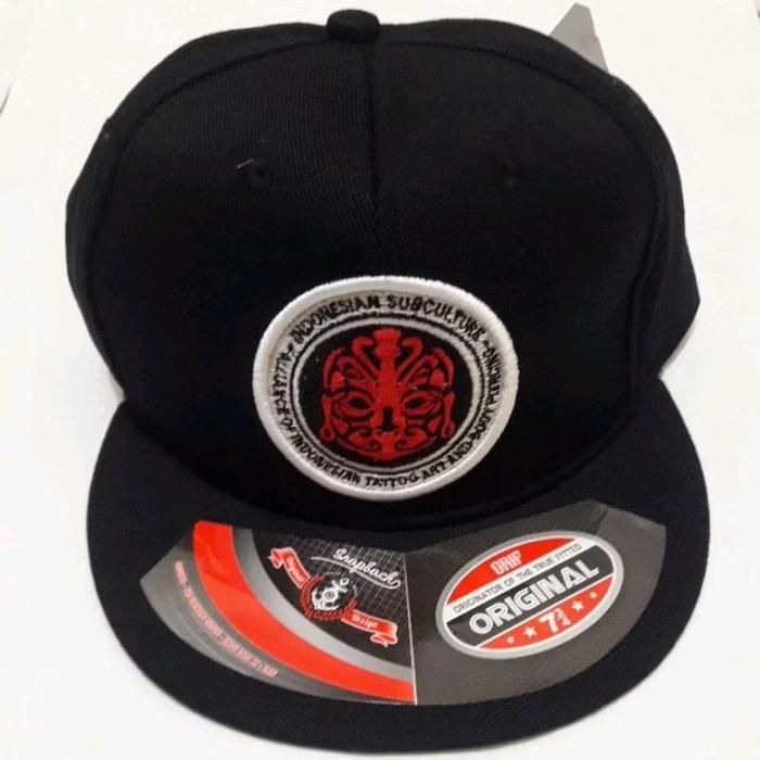 TOPI SNAPBACK MASBERTO LOGO MERAH FULL BORDIR ORIGINAL PREMIUM