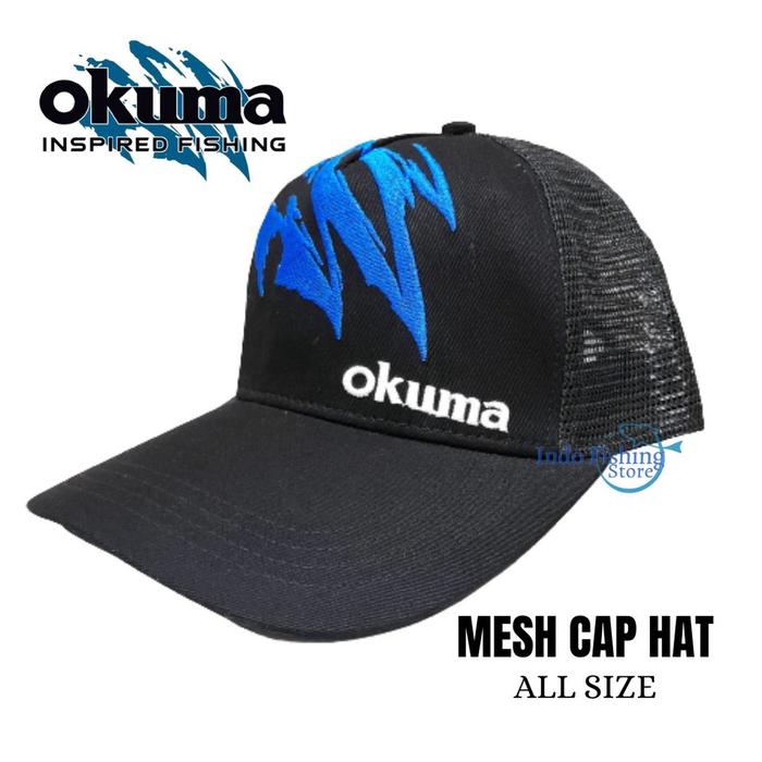 OKUMA Mesh Cap Hat Topi Pancing Okuma Fishing Original