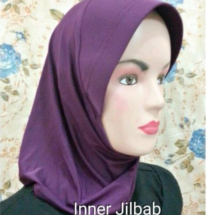 Inner Jilbab/Bergo pendek/bergo mini/anak kerudung/Jilbab Coklat Kayu   Hijab Instan ,Dalaman Jilbab