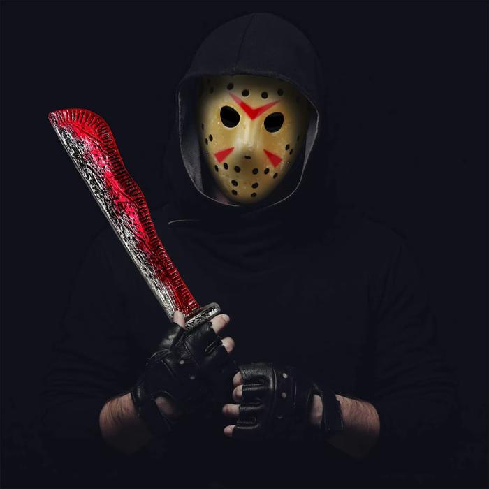 Hallowmas Adult Men's Realistic Friday The 13th Jason Voorhees Hockey Mask Iconic Horror Movie Mask