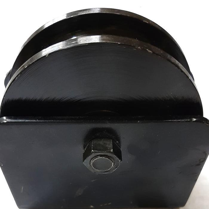roda pintu gerbang/roda pagar besi bubutan/roda besi gerbang 6 inch