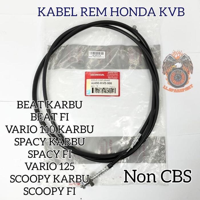 KABEL REM MOTOR BELAKANG BEAT/VARIO 110 KARBU SPACY KARBU SPACY FI SCOOPY KARBU,SCOOPY FI,VARIO 110