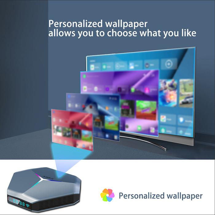 WOOPKER A95X F4 Set Top Box Android 11 Smart TV Box Amlogic S905X4 4G
