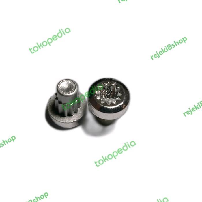 PREMIUM BAUT RIVET VELG MOBIL CHROME SILVER 1PCS