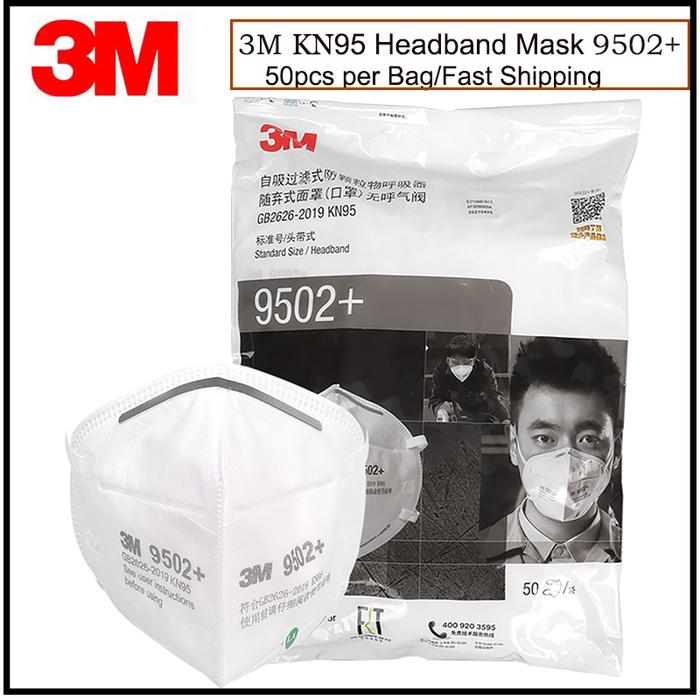 3M 9502+/9501+ KN95 Particulat Respirator N95 Dust Mask Anti PM2.5