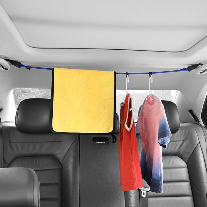 ATsafepro Vehicle Clothesline 1.5m 3m With Buckle Car Coat Hanger