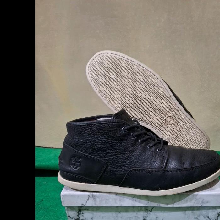 sepatu timberland kulit hitam size 45