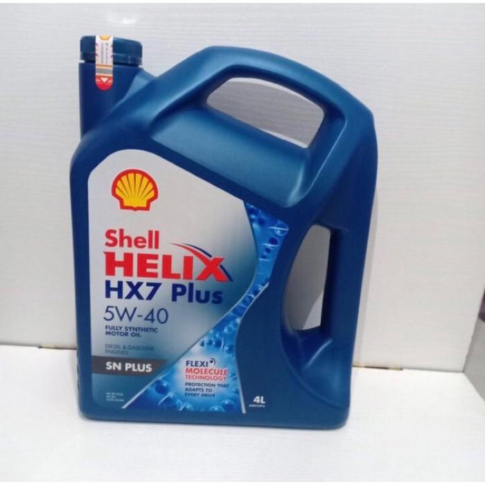 BEST SELLER OIL OLI MOBIL SHELL HELIX HX7 PLUS 5W-40 FULLY SYNTHETIC 4L 4000ML
