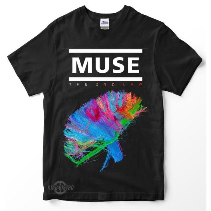 kaos MUSE The 2nd law Premium tshirt muse hysteria starligth kaos band muse sing for absolution