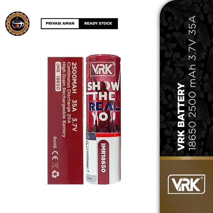 Baterai 18650 VRK 2500 mAh 50A 3.7V Authentic - Baterai VRK Battery