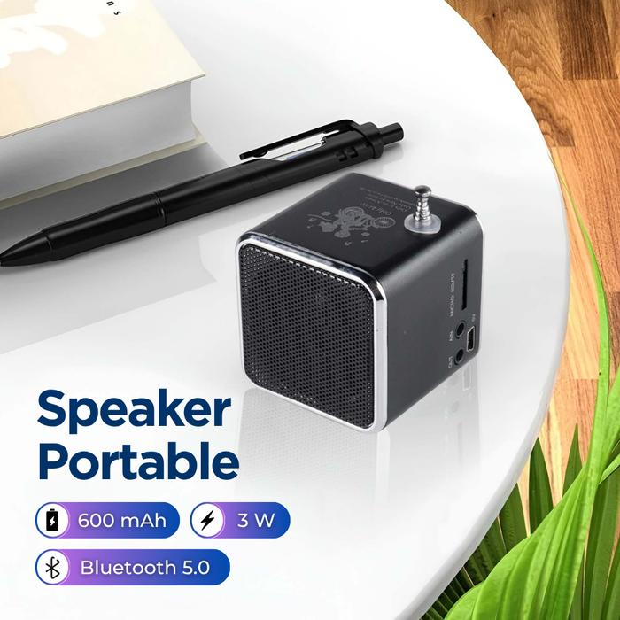 NBY Speaker Bluetooth Portable Mini MP3 Player FM Radio 3W - TD-V26