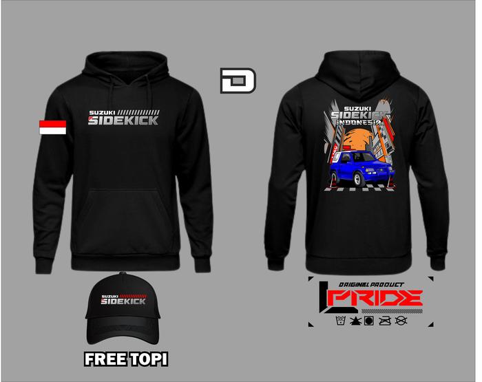 Sweater SideKick Free Topi III HOODIE SIDEKICK GRATIS TOPI