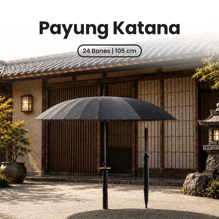 Cahayastore - Payung Katana Jepang | Payung Samurai 24 Tulang | Payung Unik