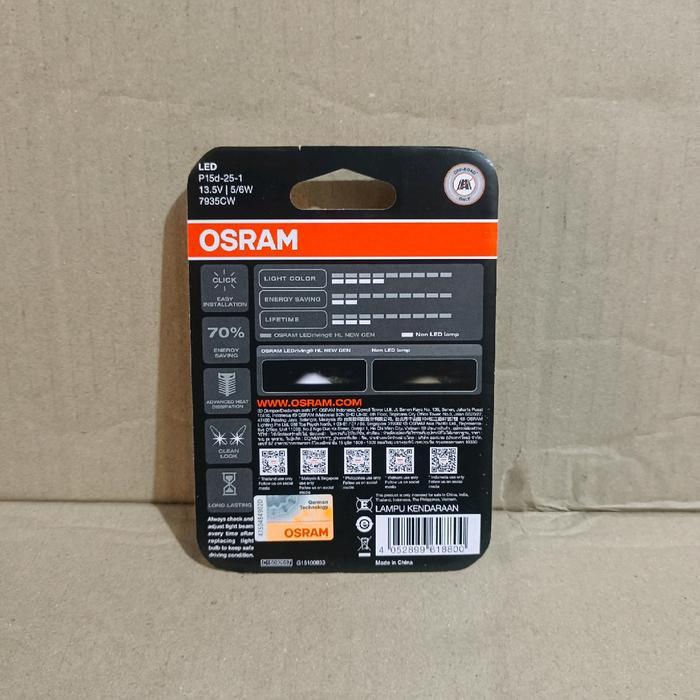 Lampu Depan Led Osram Putih Vario 125 Beat Satria Mio Bebek Bohlam Led Osram Putih Tbk
