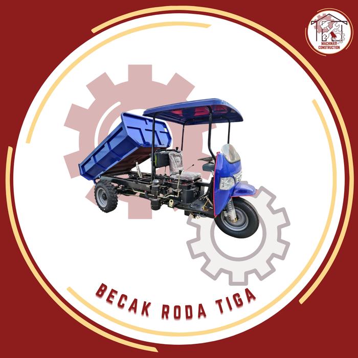 MOTOR RODA TIGA / BECAK RODA TIGA MESIN DIESEL + DENGAN KANOPI