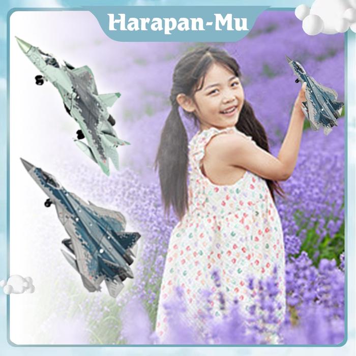 SU-57 1:72 Pesawat Mini Model Kit Pesawat Tempur Russia Mainan Pesawat Tempur