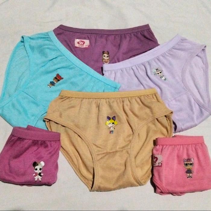 12pcs clana dalam anak perempuan / fashion CD anak cewe / CD anak cewe lucu / CD anak cewe gambar ka