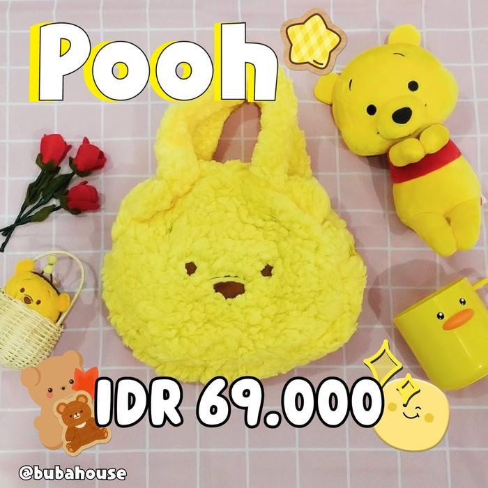 Tas Pooh Handbag Tangan Jinjing Mini Totebag Boneka Kuning