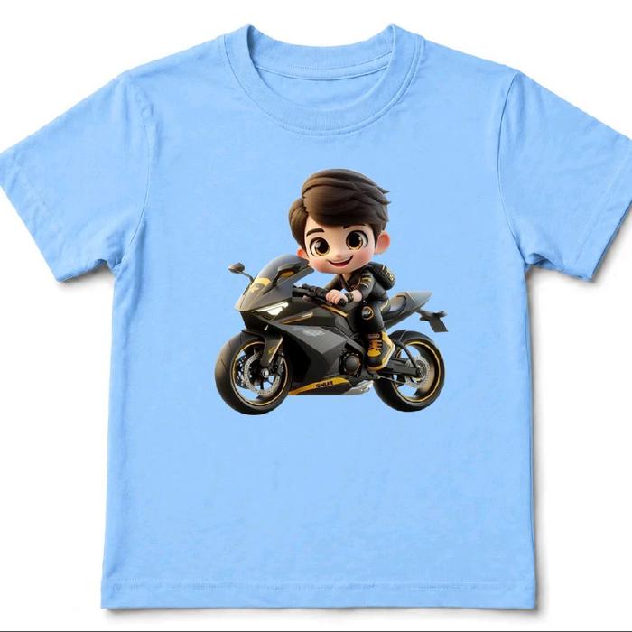 Kaos anak laki-laki karakter cowok moge keren dan ganteng