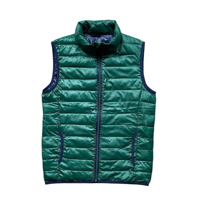 Navy ultralight puffer vest rompi second