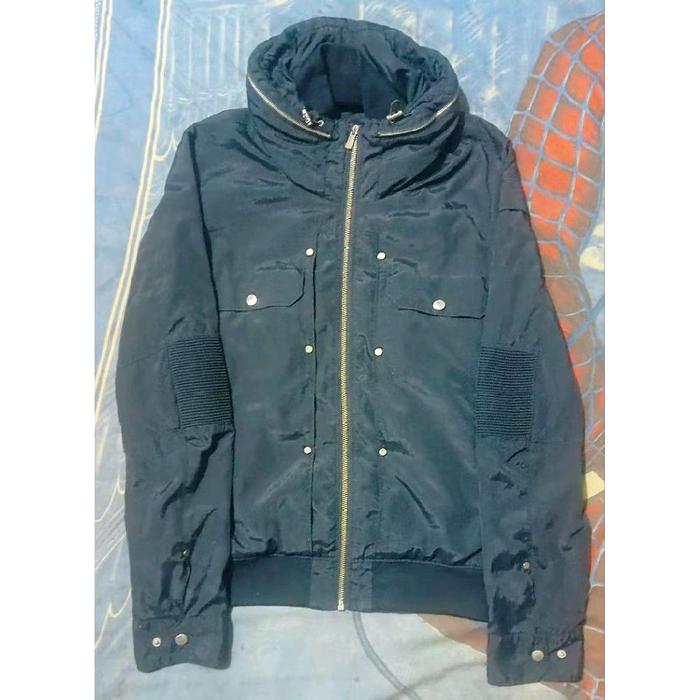 Jaket Vintage Military Stone Island Well Spring Fashion Black Second