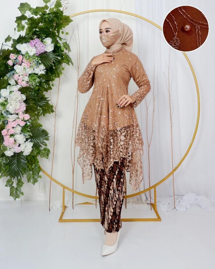 Hn Mode - Setelan Kebaya Tunik Salena / Kebaya Modern / Kebaya Muslimah