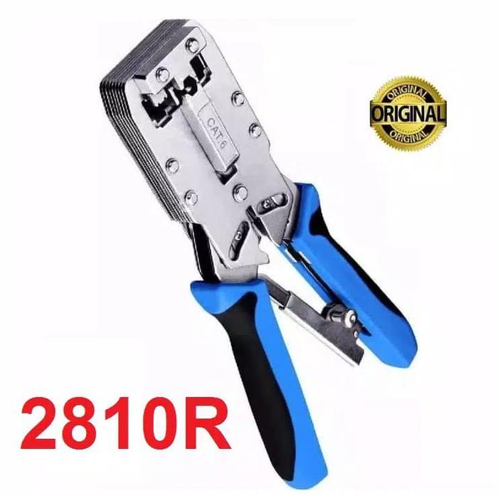 Tang 2810R Crimping Kabel LAN Internet telepon CAT6 Krimping HT-2810R Tang Modular Crimping Tool