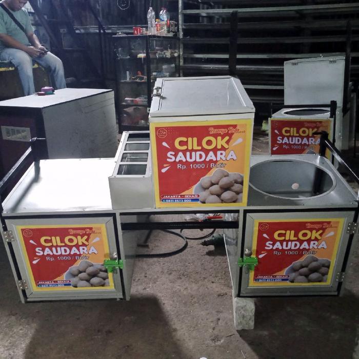 Gerobak Motor /Gerobak cilok pake motor 120×40×40