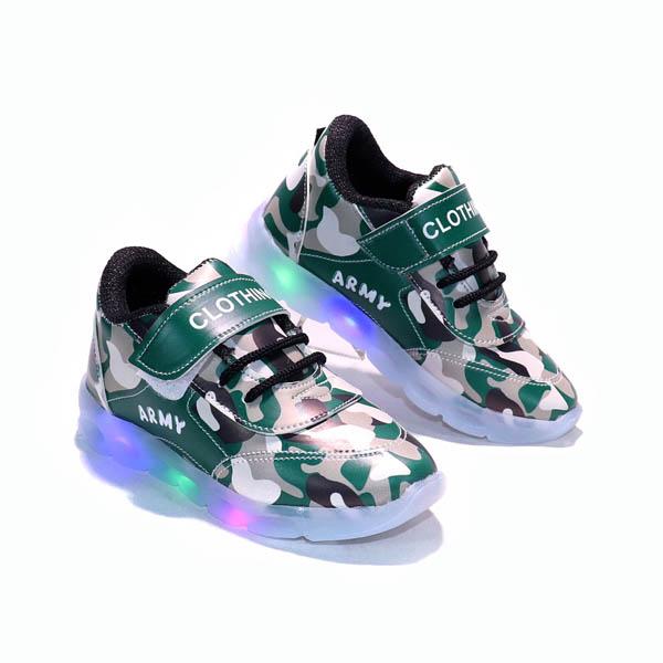 Sepatu Trainer Anak Laki-Laki Lampu Led Bahan Puma Balon Fashion Sepatu Anak