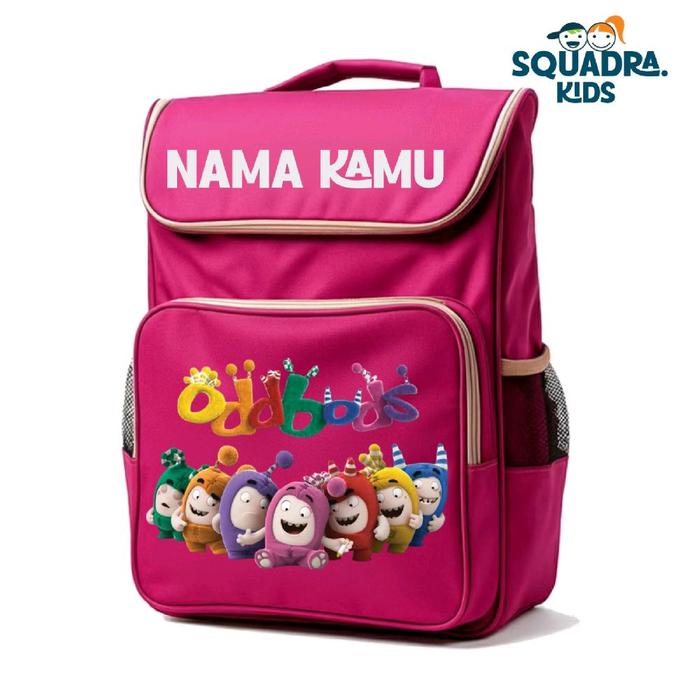 SQDRAKIDS - TAS BACKPACK ANAK SEKOLAH GAMBAR oddbods kekinian
