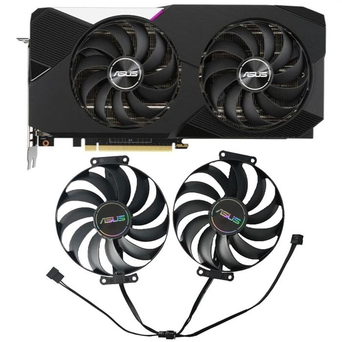 NEW 5PIN\7PIN DUAL RX 6700 XT GPU Fan,For ASUS DUAL RX 6600 6600XT 6700XT 6650XT 6750XT、RTX 3060TI 3