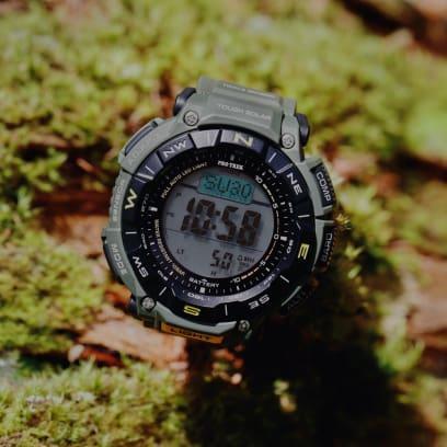 Pro Trek ProTrek PRG-340-3DR PRG-340-3D PRG-340 PRG340 PRG 340 Jam Watches