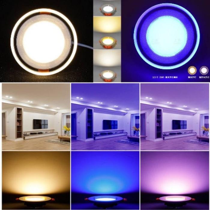 Lampu Downlight  9Watt 3 Warna  / Panel Led 3 Warna / Lampu Led 3 Warna
