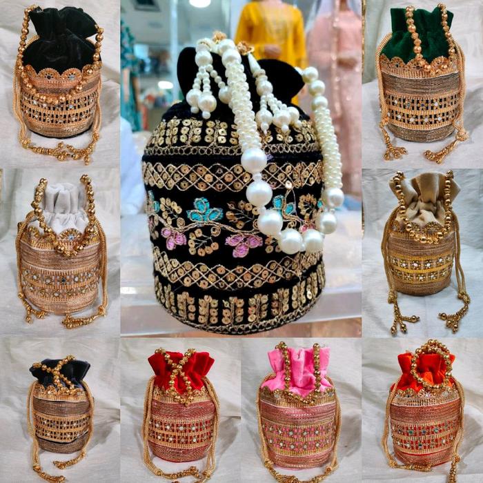 Tas india - Potli bag india - tas etnik - tas wanita mewah - tas pesta