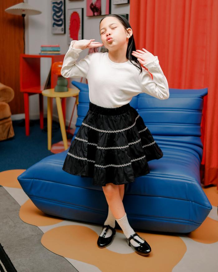Calypso Skirt | Hunny Bunny | Rok Bubble Anak | Rok Gypsy Anak Multicolor | Rick Rack Mini Ruffle Sk