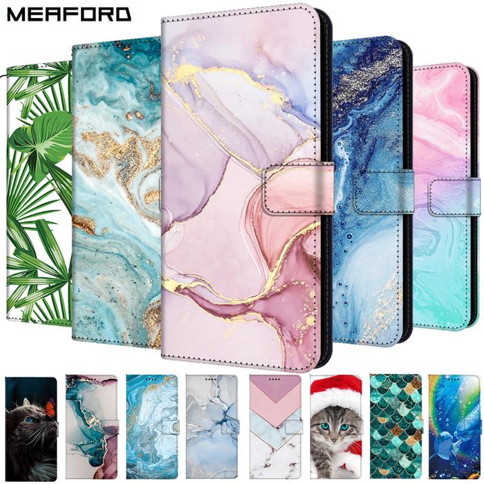 Marble Leather Case For OPPO Reno 7 8 7A Reno7 4G F21 Pro Plus 5G